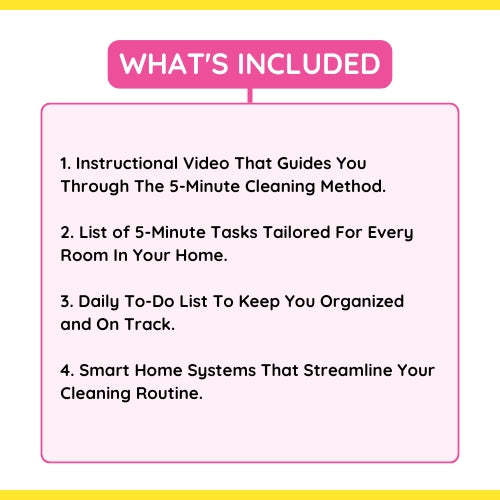 5 Minute Cleaning Plan