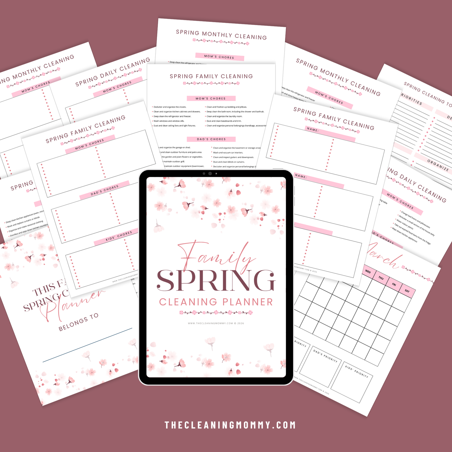 Family Spring Cleaning Planner