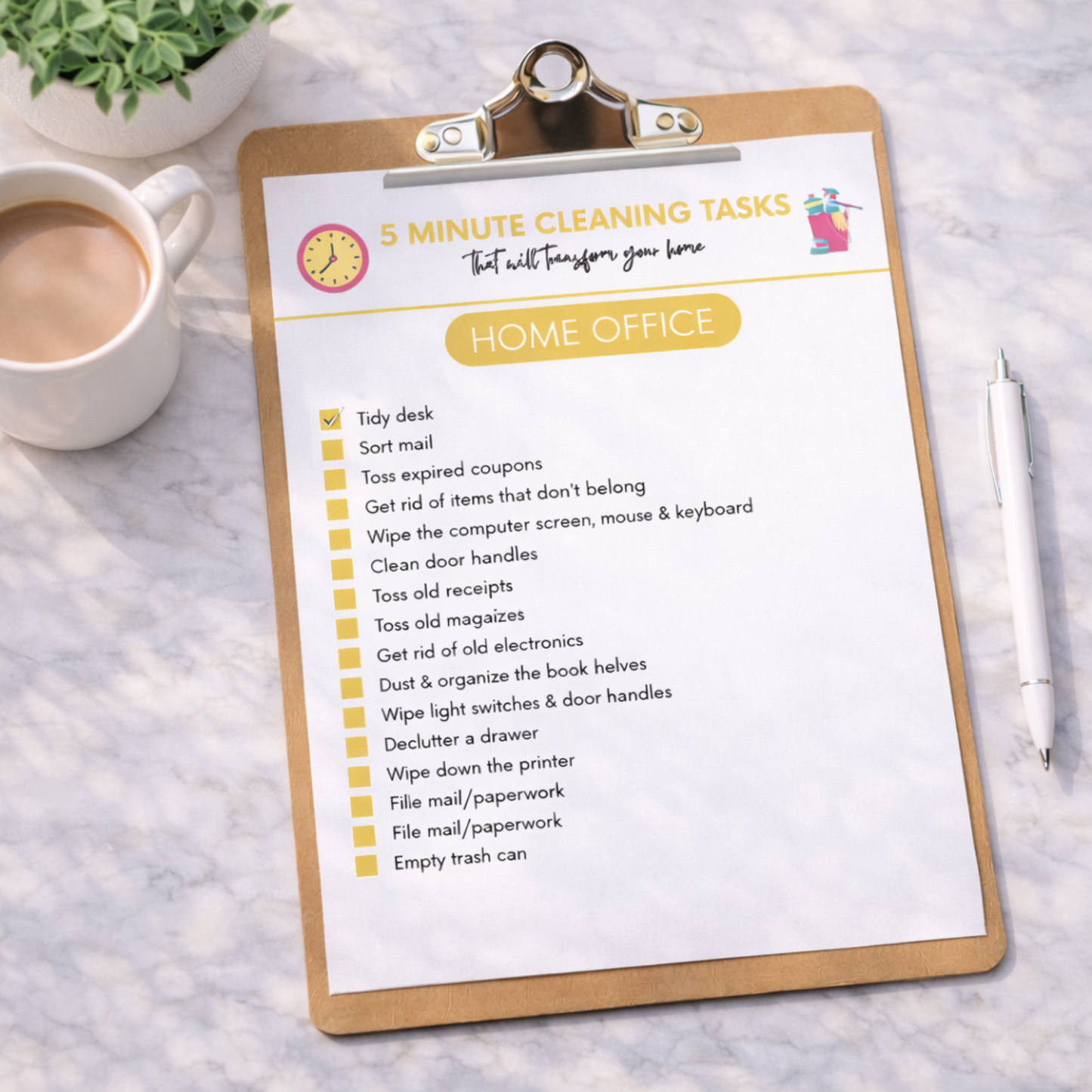Moms' Magic Checklists for a Spotless Home