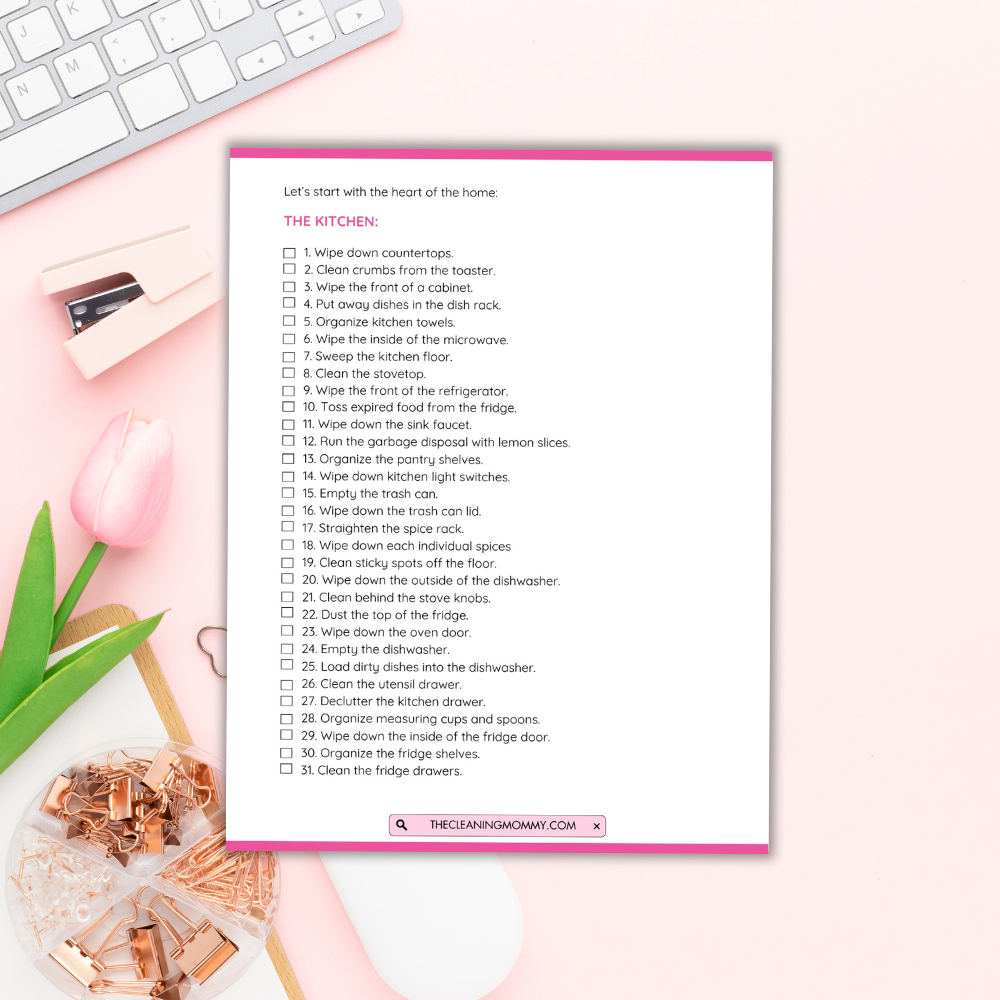 Teeny Cleaning Tasks