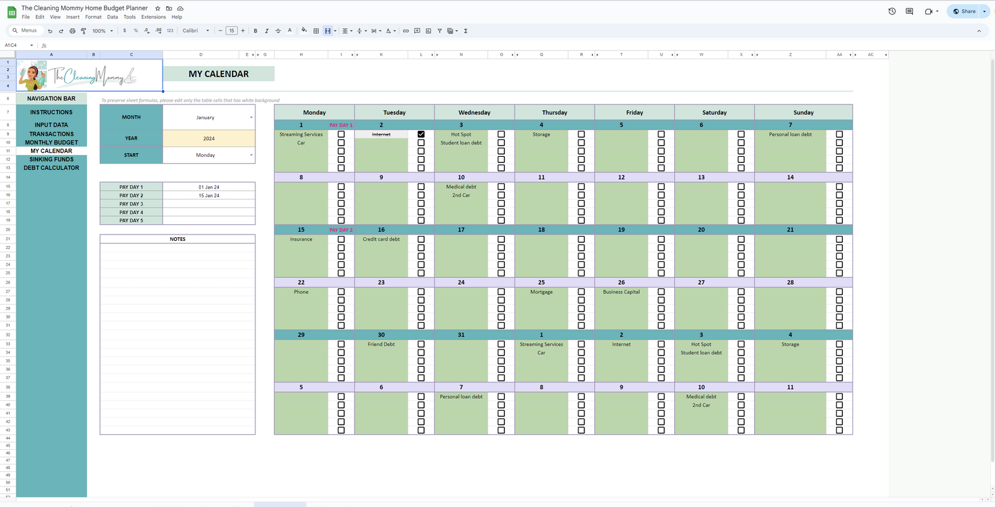 Home Finance/ Budget Spreadsheet