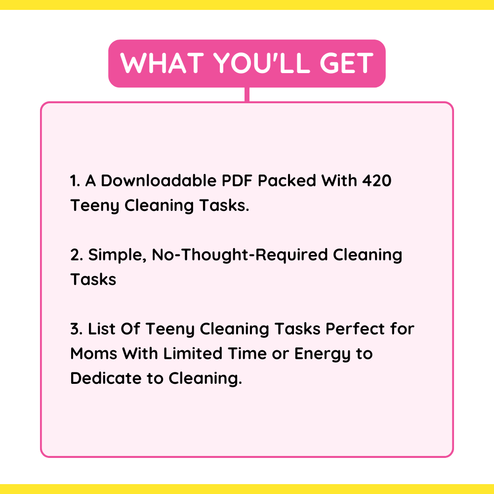 Teeny Cleaning Tasks