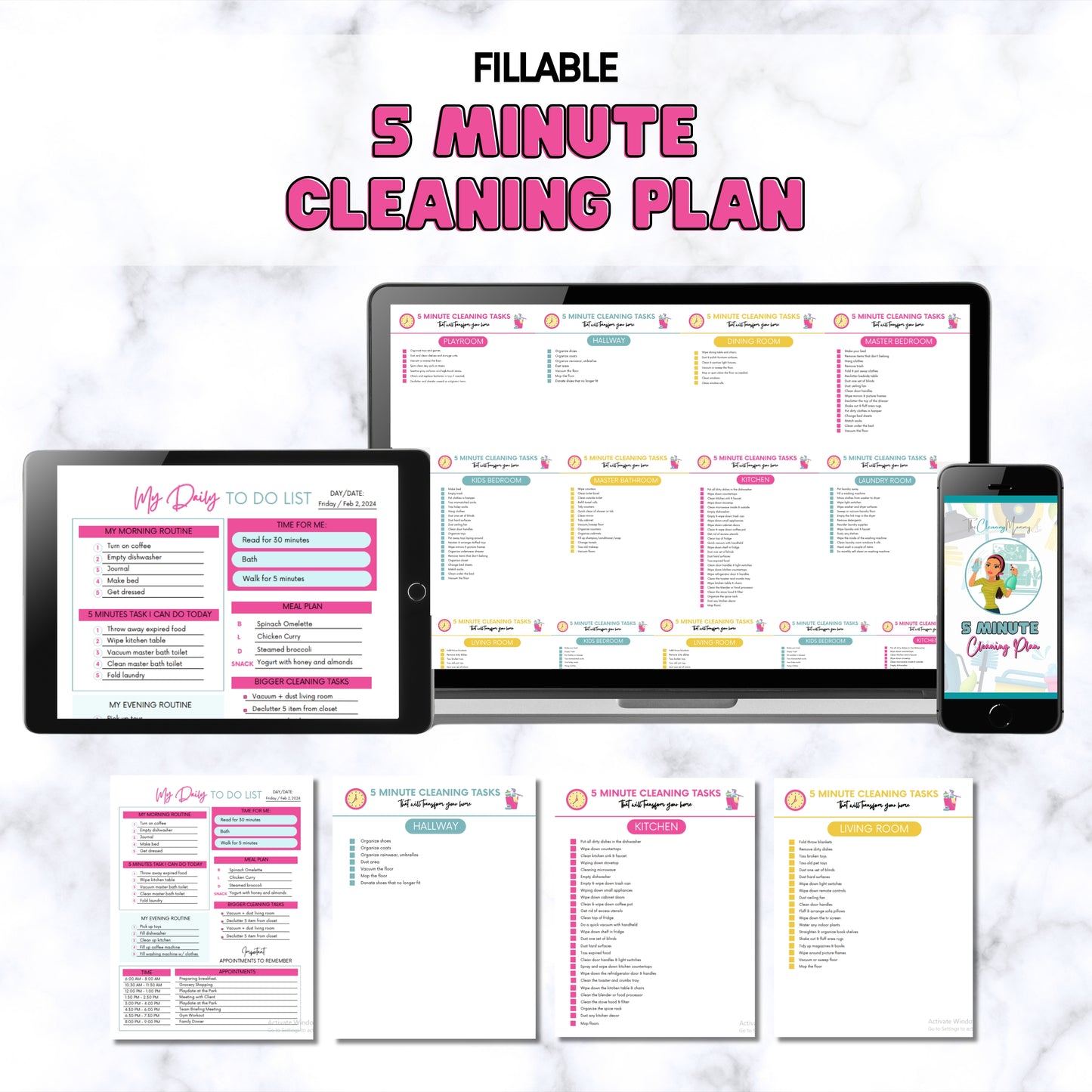 5 Minute Cleaning Plan