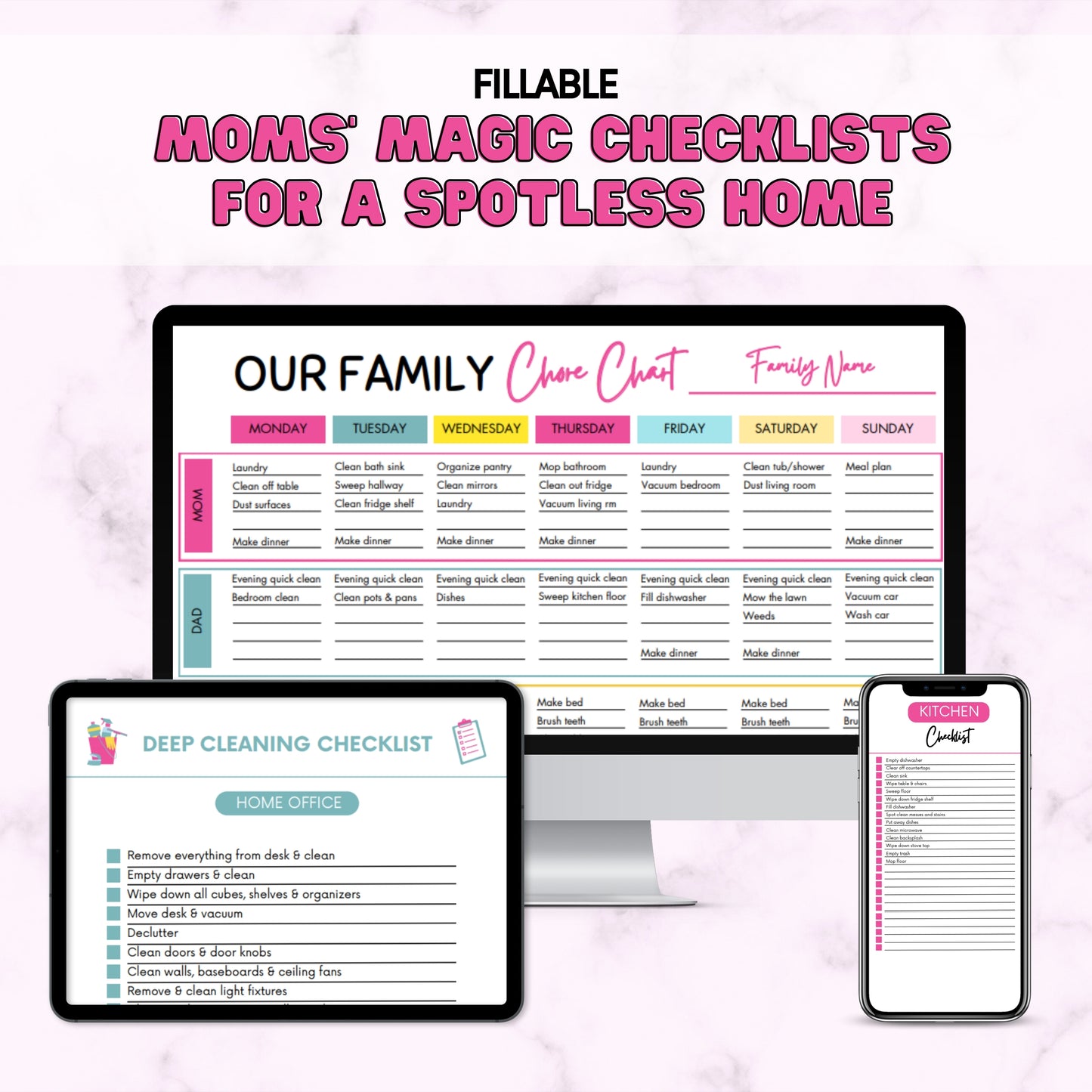 Moms' Magic Checklists for a Spotless Home