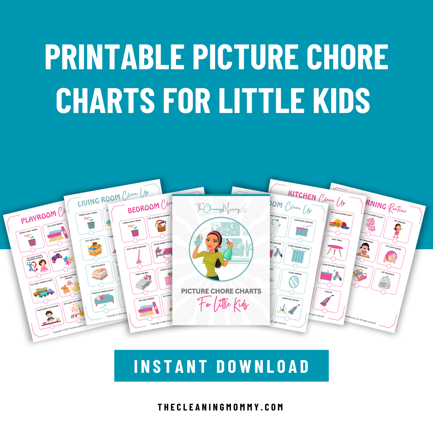 Picture Chore Charts for Little Kids