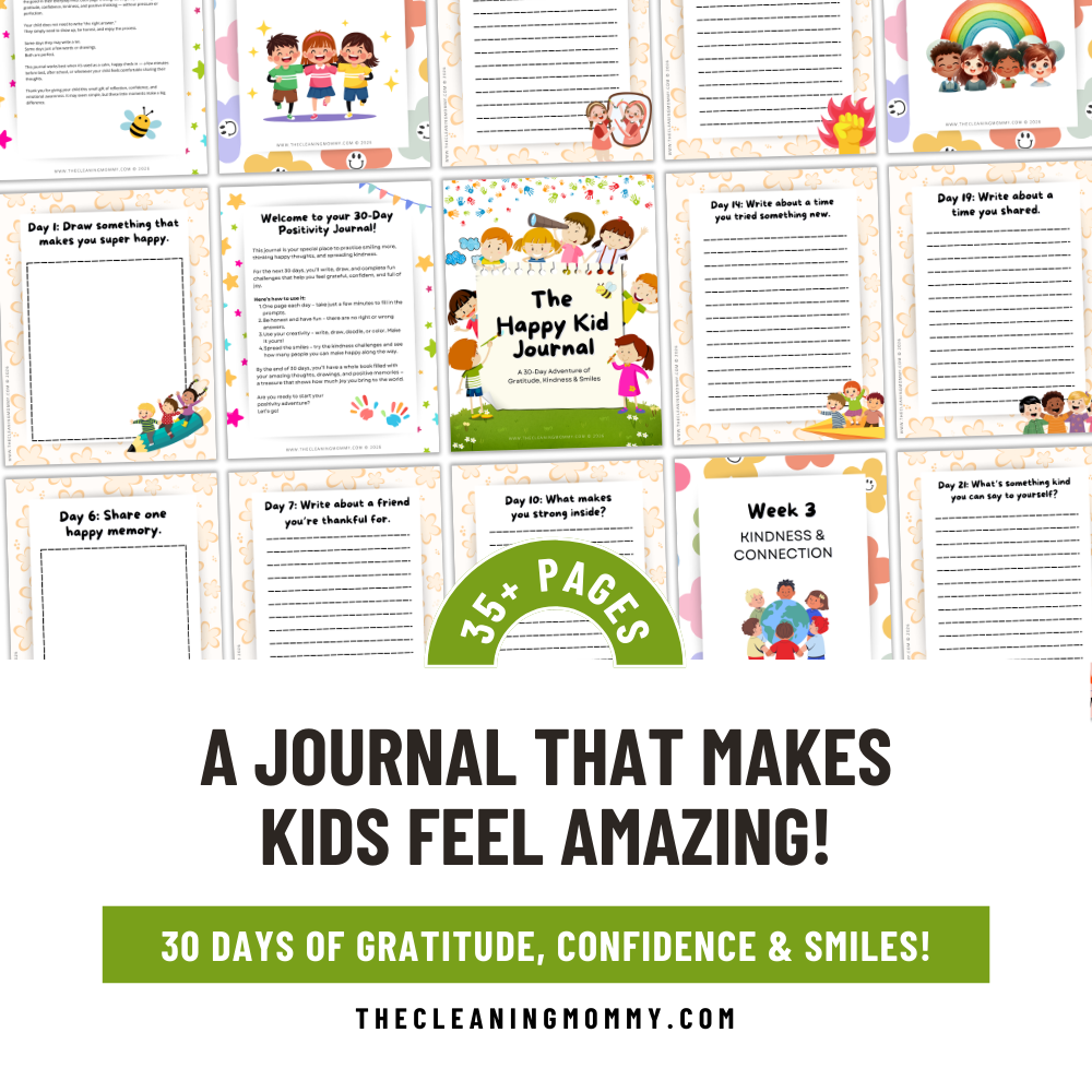 The Happy Kid Journal – Printable Positivity Journal for Kids (40pages)