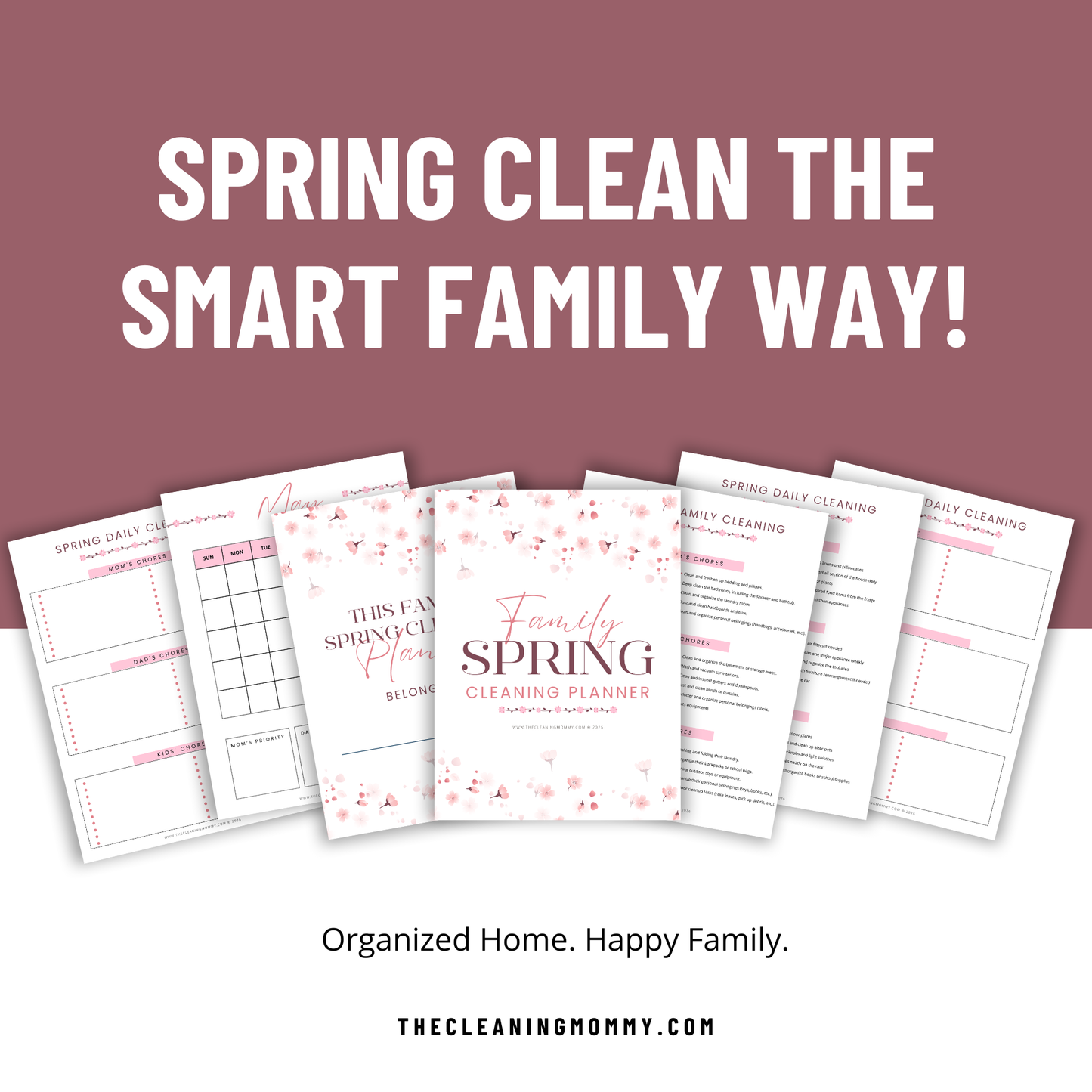 Family Spring Cleaning Planner