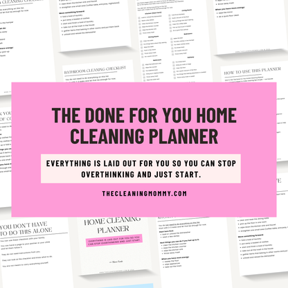 The Done For You Home Cleaning Planner