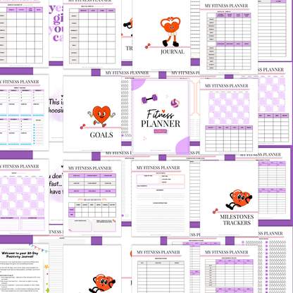Mom's Fitness Planner (34 Pages)