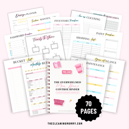 The Overwhelmed Mom Home Control Binder