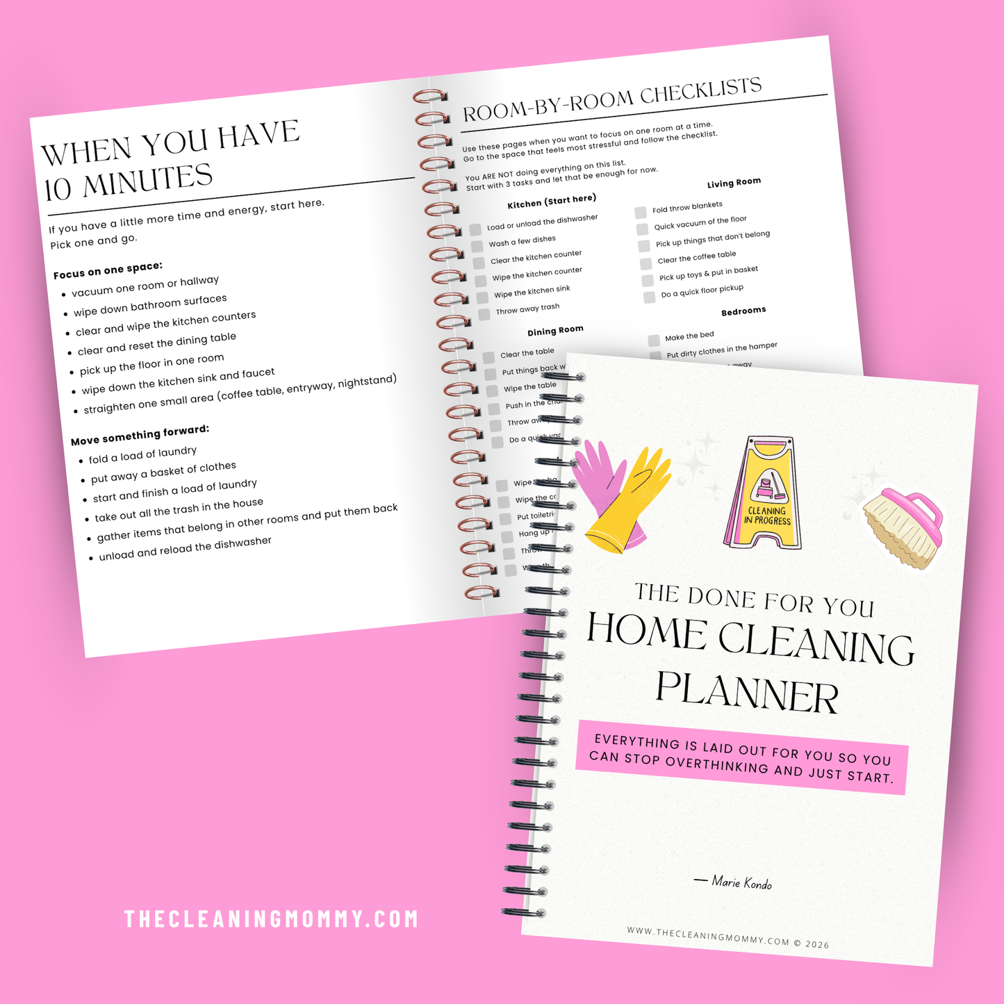 The Done For You Home Cleaning Planner