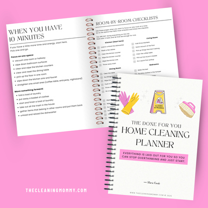 The Done For You Home Cleaning Planner